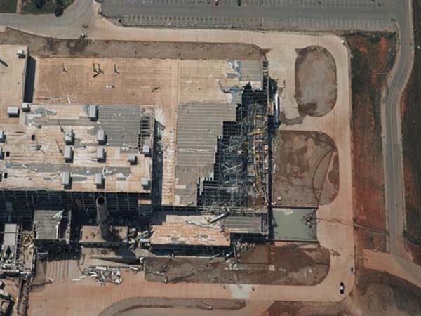 emergency response tornado at GM plant