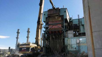 Demolition at Xcel Energy Arapaho